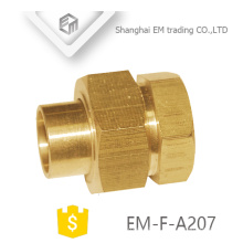 EM-F-A207 High quality quick connector female thread adapter pipe fitting with hexagon nut